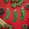4E's Novelty Blown Glass Pickle Ornament for Christmas Tree, Pack of 3 Handcrafted 4” Pickle Ornaments, German Tradition Holiday Decoration, Sparkly Green Glass Ornaments for Festive Fun